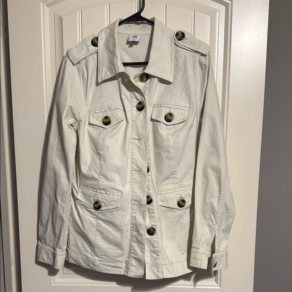 CAbi Kenya Off-White Utility Jacket Versatile and Stylish